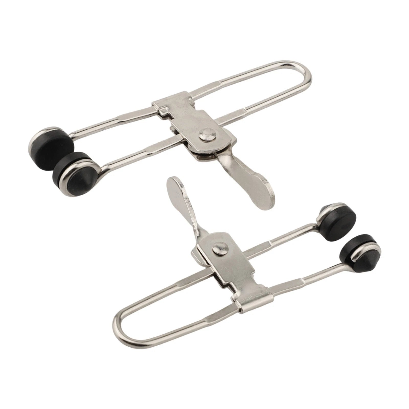 Set of 2 Rubber Head Lever Action Grid Clamps for Drop Ceiling