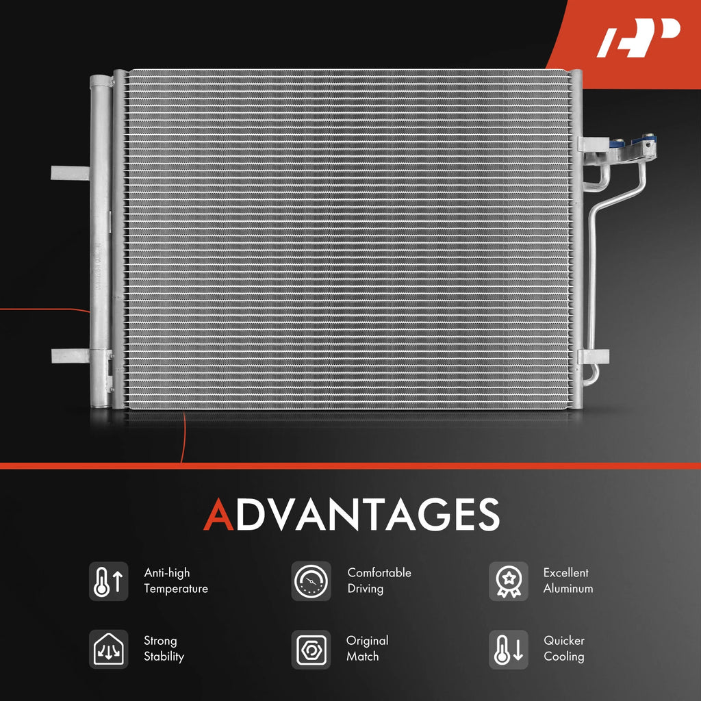 A/C Condenser with Receiver Drier & Bracket for Ford Focus (2015-2018)