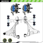 Set of 6 Front Control Arm Ball Joint Sway Bar End Link for Buick Lucerne (2006–2011)