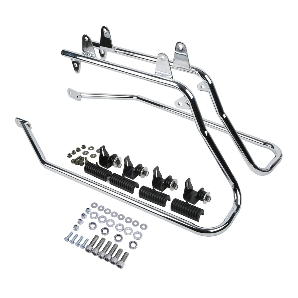 Saddlebag Conversion Brackets Set with Hardware for Harley Softail