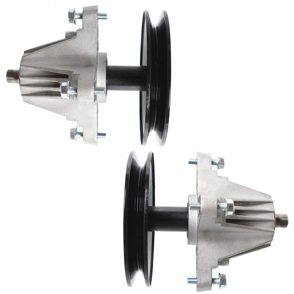 2 Spindle Assembly with Pulley Bolt for Troy Bilt TB42