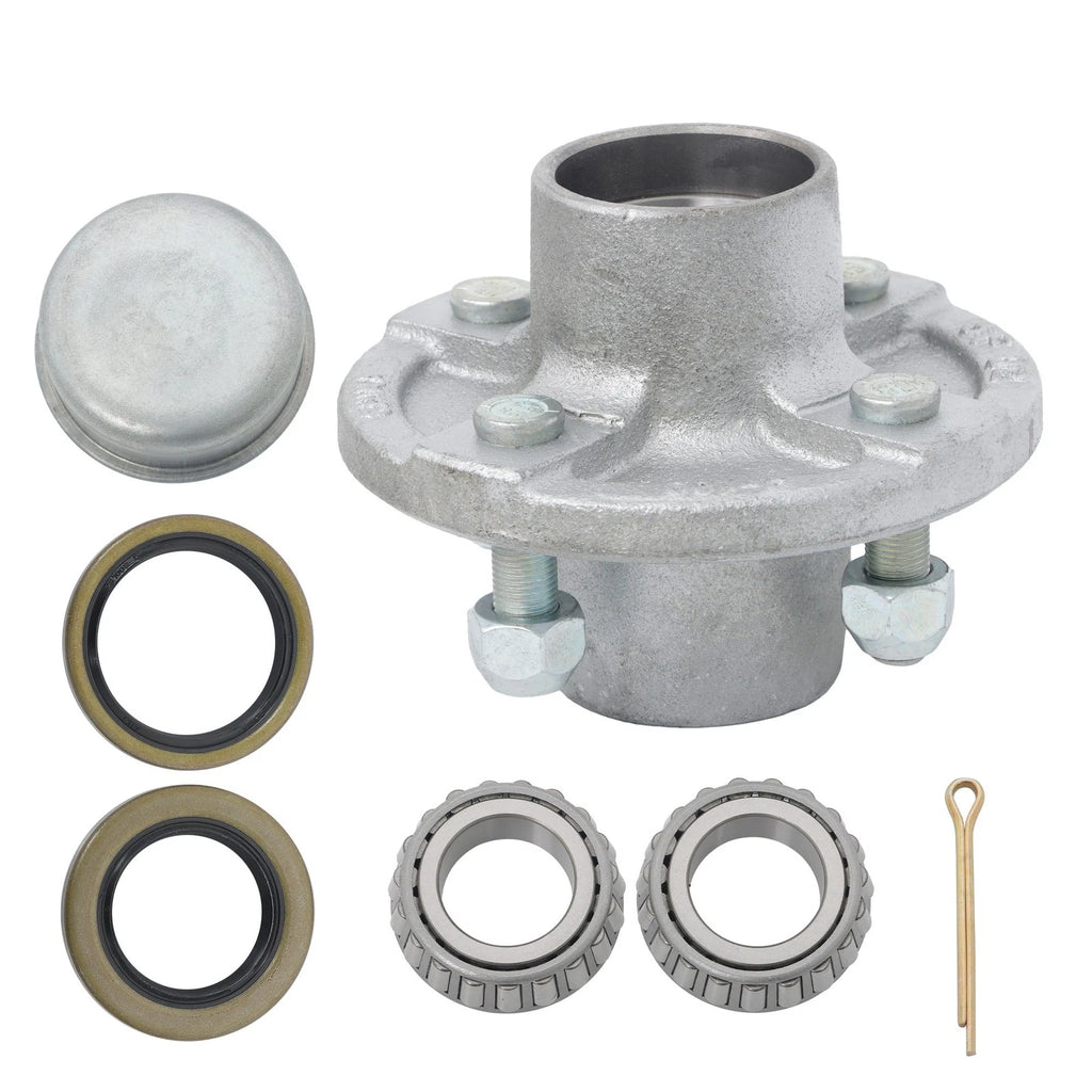 Trailer Hub Kit for 2000 lbs Spindle (4 on 4)