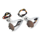 Amber LED Turn Signal Blinker Lights for Harley & Honda