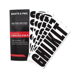 Set of 4 Boat Registration Identification Numbers Stickers A-Z & 0-9 Black