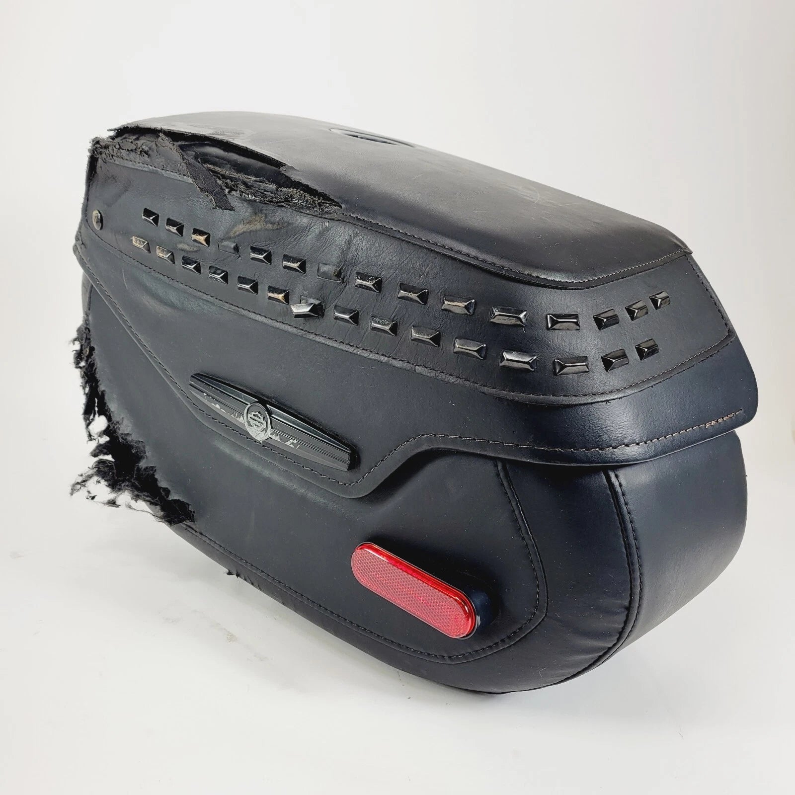 Left Black Leather Saddlebag for Harley-Davidson FLHC FLHCS (2018–2023)