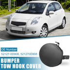 Tow Hook Cover for Toyota Yaris (2007–2010) 52127-0D908 Unprimed Black