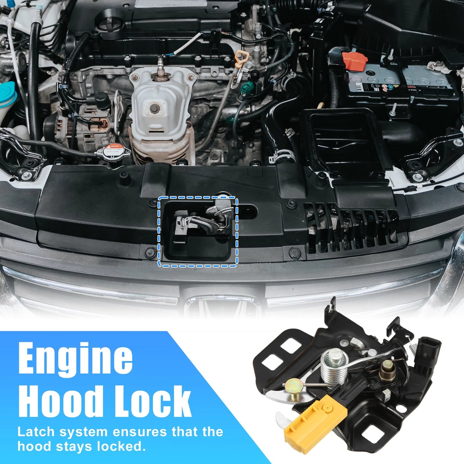 Hood Latch Lock for Ford Fusion (2013–2018) DS7Z16701B Black