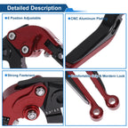 Adjustable Brake Clutch Levers for Honda X11 (1999–2002) Red Black