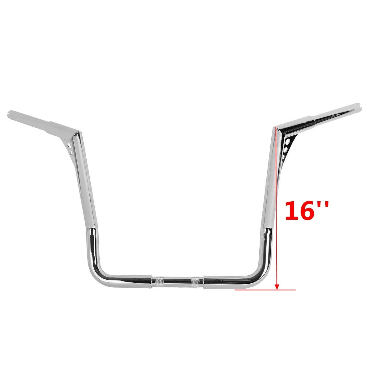 Chrome Ape Hanger Handlebar 12"/14"/16"/18" for Harley (1982–Present)
