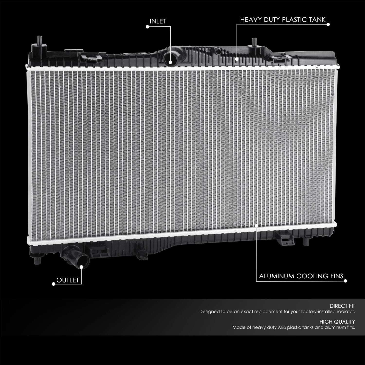 Cooling Radiator DPI 13826 for Ford Ecosport (2018–2022)