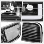 C-Shape LED DRL Headlights + Bumper Lamps for Silverado/Tahoe (1999–2006)