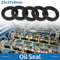 Set of 5 Oil Seal Rotary Shaft Seal Nitrile Rubber 25x37x6mm