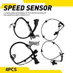 4X ABS Wheel Speed Sensor for Honda Civic (2016–2021) 57455-TBA-A03 EPY