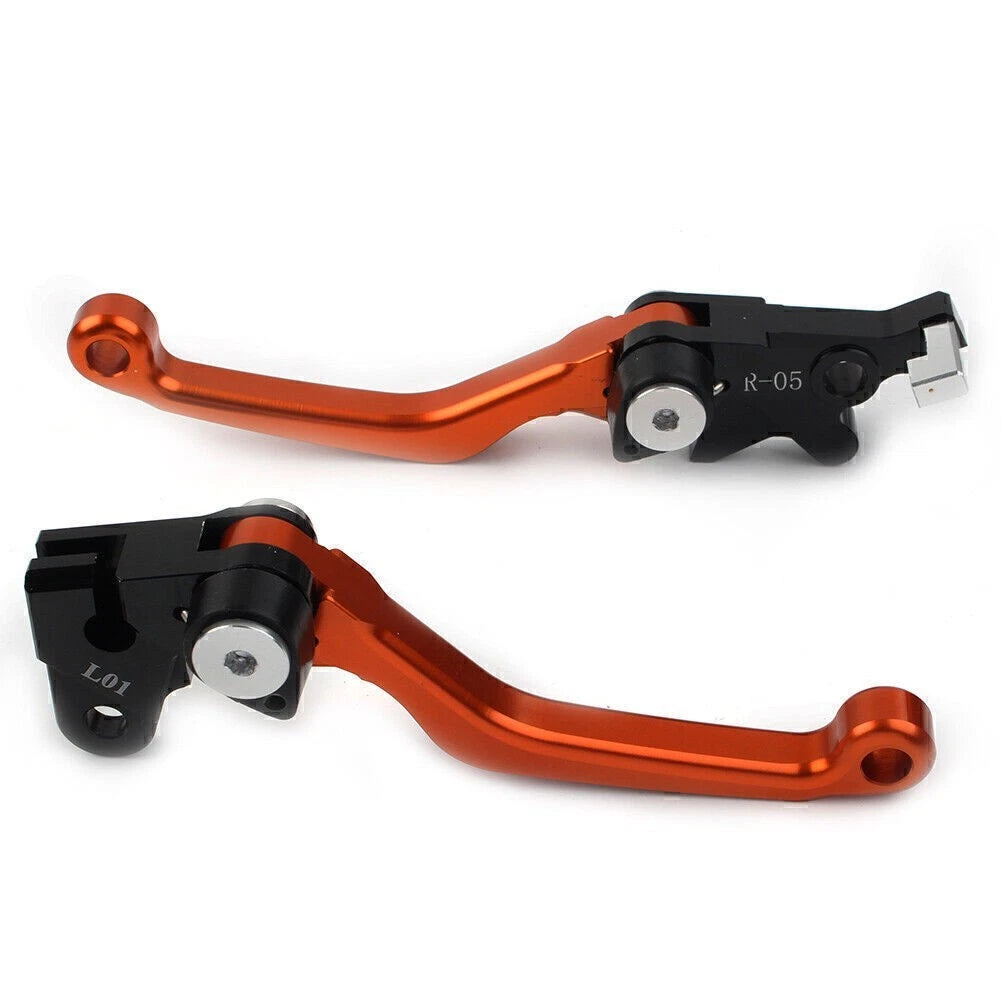 CNC Pivot Brake Clutch Levers for Honda XR250 XR400 (1995–2007) 2PCS Orange