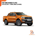 16W Raptor Style Black Fender Flares for Ford Ranger T6 PX2 (2015-2018)