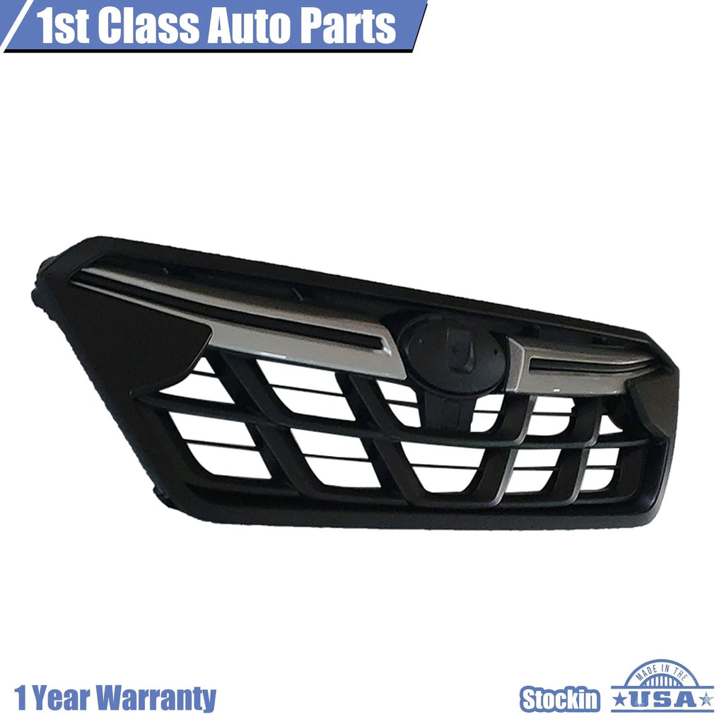 Front Bumper Grille for Subaru Crosstrek (2021-2023) Silver & Black Trim