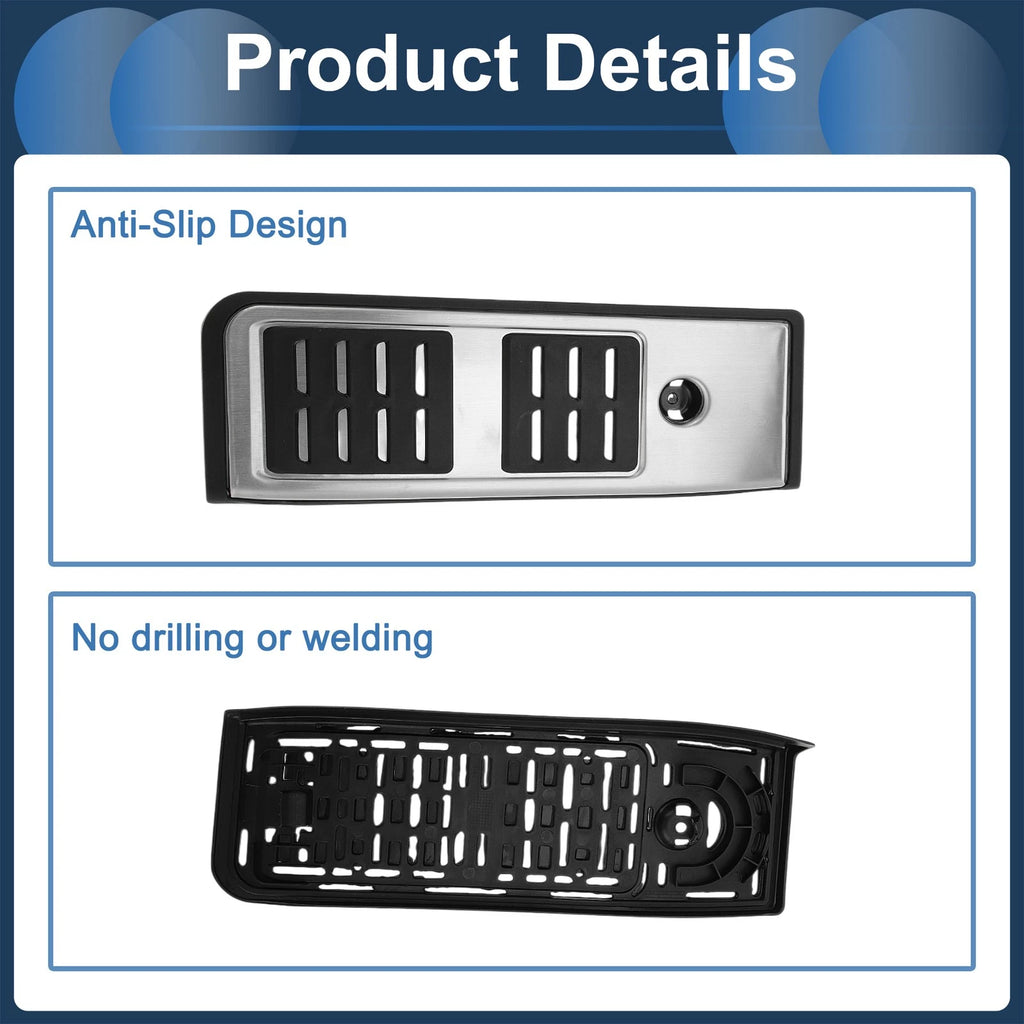 1 Pc Footrest Pedal Cover for Audi A5 (2014–2024) Silver Tone