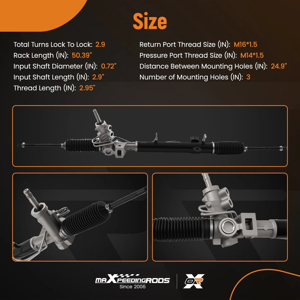 Hydraulic Power Steering Rack and Pinion for Chrysler Town & Country (2008–2016)