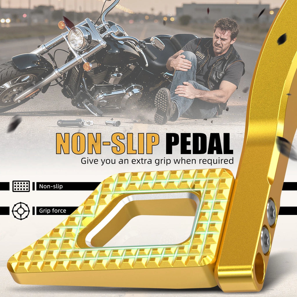 Adjustable Rear Foot Brake Pedal Lever for Harley Dyna FXDB FXDBP (2006–2017)