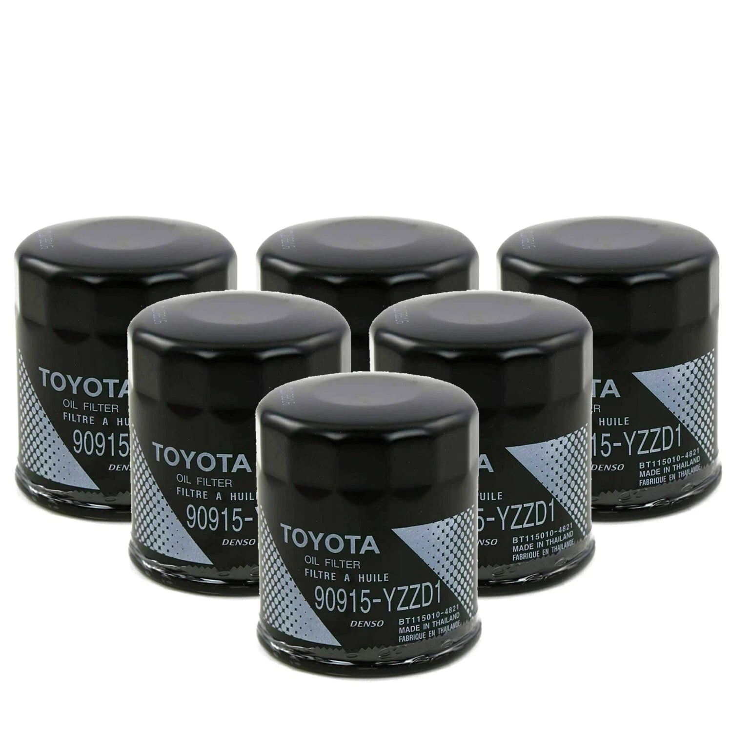 Set of 6 Engine Oil Filters for Lexus Toyota (OEM)