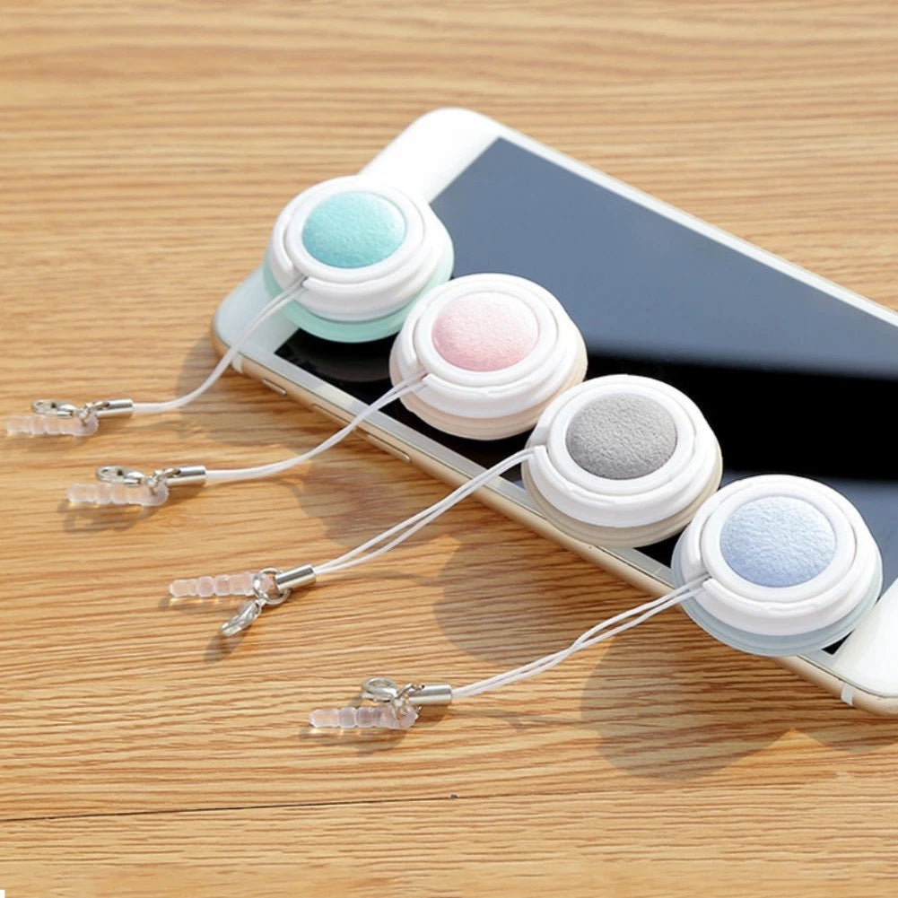 Keychain Portable Phone Screen Cleaner for Lenses and Glasses (3x5x1.6cm)