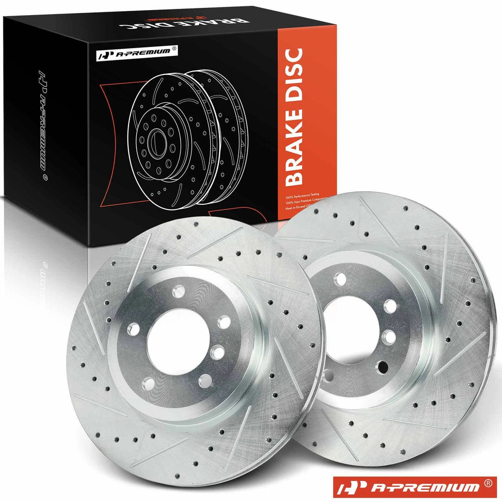 Drilled Brake Rotors for BMW 330i 330Ci (2001–2006)