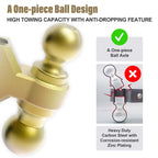 Adjustable Trailer Hitch for Various Models (2" Receiver, 6" Drop, 5-1/4" Rise)