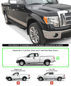 Set of 2 Side Armor for Ford F150 Super Cab (2004-2014)