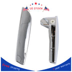 Pair Chrome Inside Door Handle Repair Kit for Chevy Silverado GMC Sierra (2007–2014)