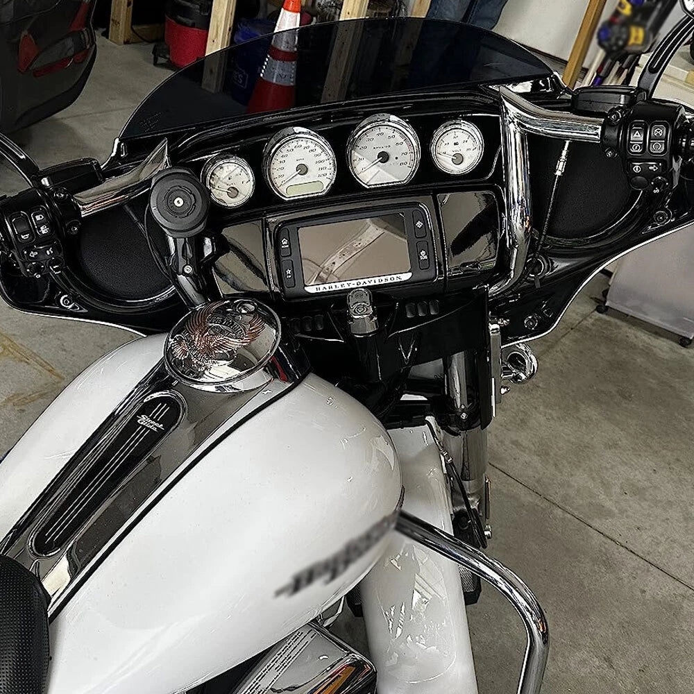 Chrome Meathook Bars 12" Rise Ape Hanger for Harley Touring (1986–2023)