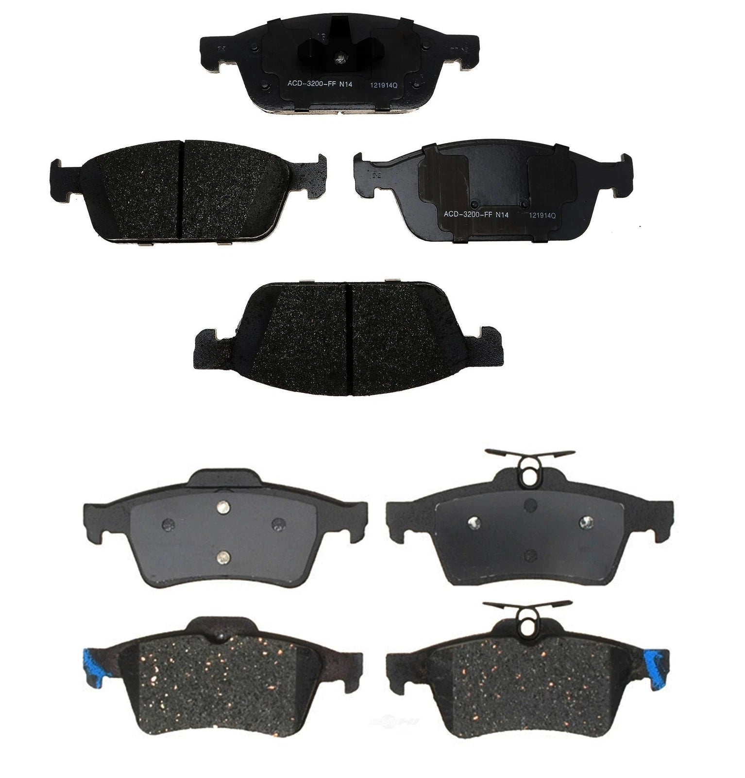 Set of 4 Ceramic Brake Pads for Ford Escape 2.0L L4 (2013–2016)