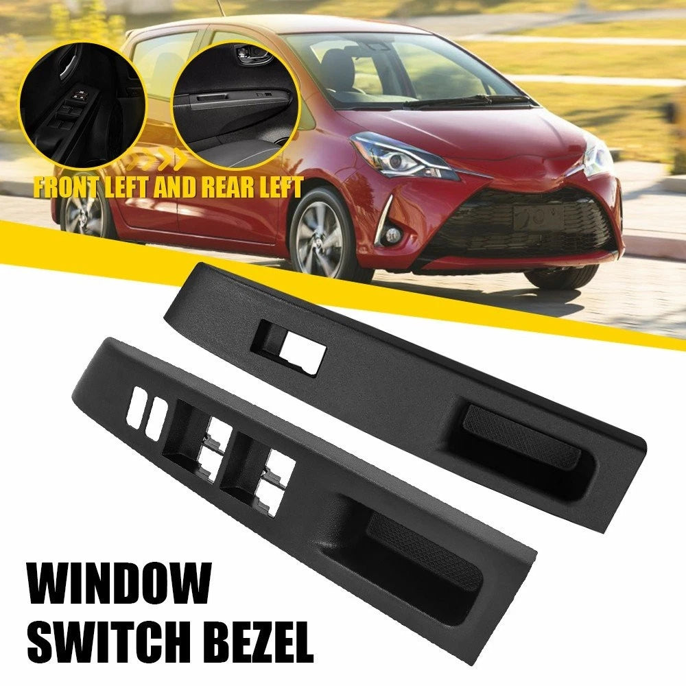 Window Switch Control Panel Bezel for Toyota Yaris (2012–2014) - Black
