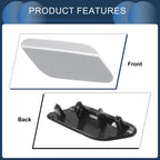 Front Right Washer Nozzle Cover Cap for Volkswagen Jetta A6 (2011–2014) Silver Tone