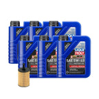 6L Liqui Moly Synthoil Premium SAE 5W40 Oil Change Kit for Audi 2.0/2.8L (2000–2023)