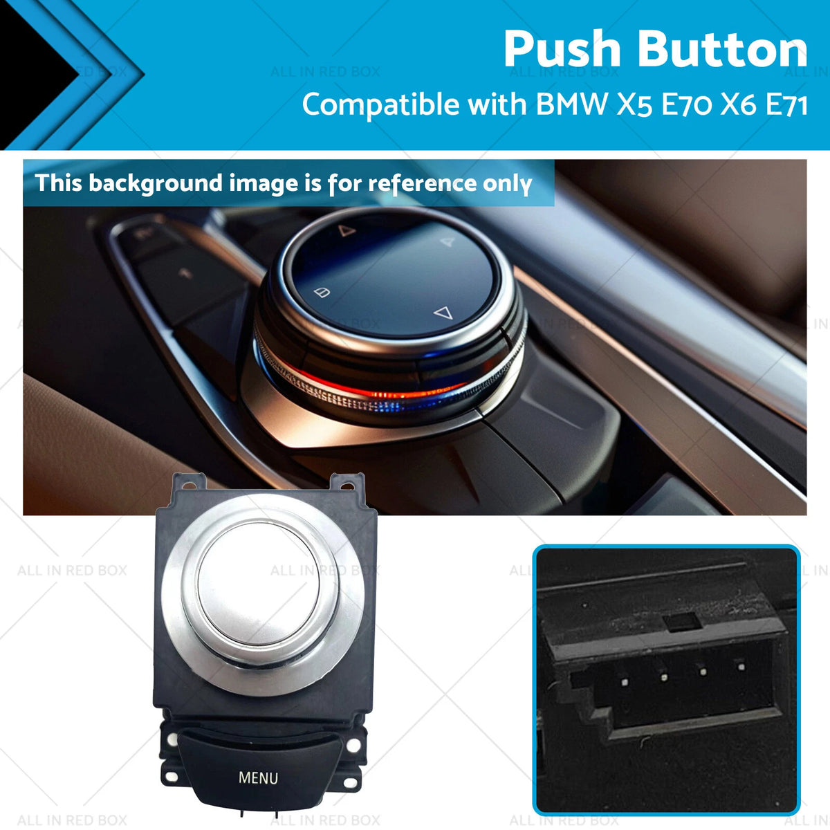 IDrive Media Switch for BMW X5 X6 (2007–2011) Replaces 65829125349