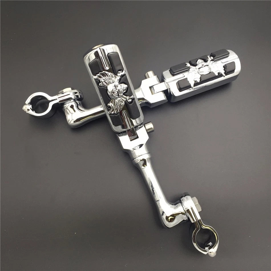 Chrome Zombie Foot Peg for Honda GoldWing VTX1300 Shadow Valkyrie (2001–2008)