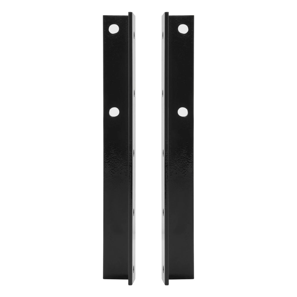2X Black Battery Box Mounting Brackets for Peterbilt 375/378/379/385 (1988–2010)