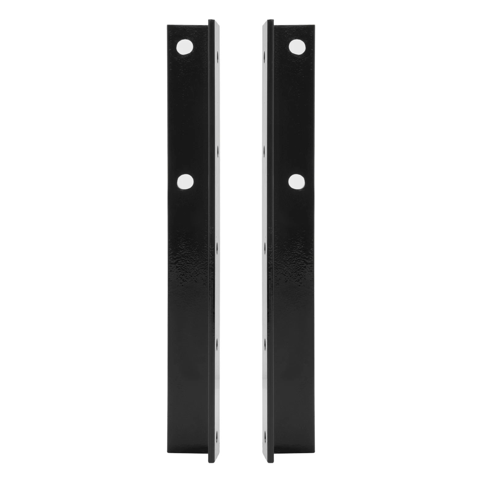 2X Black Battery Box Mounting Brackets for Peterbilt 375/378/379/385 (1988–2010)