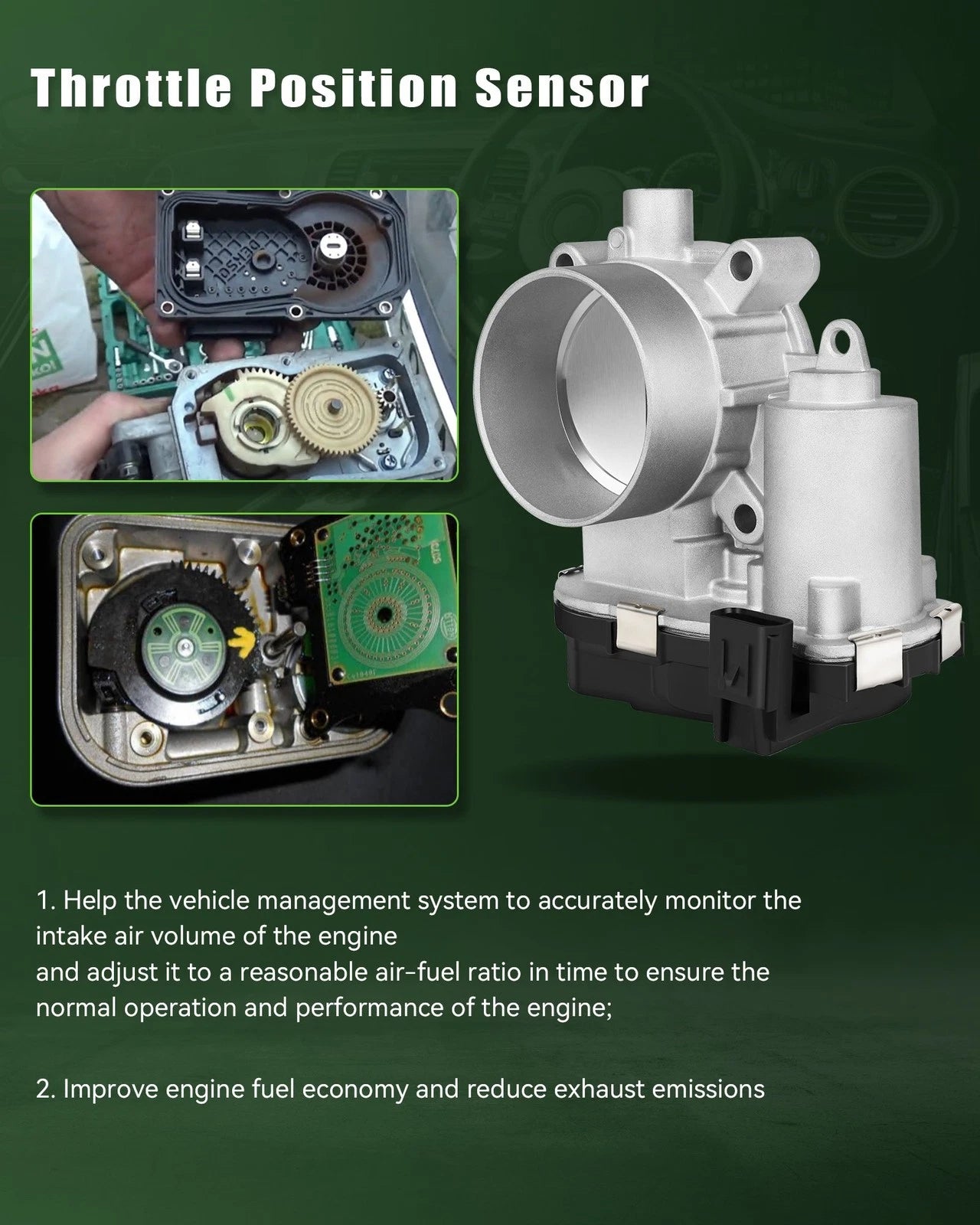 Throttle Body for Jeep Cherokee 2.4L (2014–2020), Ram ProMaster City 2.4L (2015–2022)