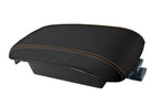 Leather Console Lid Armrest Cover for Lincoln MKX (2007–2010) Orange Stitch