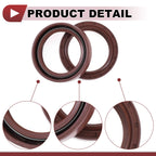 2X Oil Seal Rotary Shaft Seal FKM Rubber 35x45x10mm for Various Models