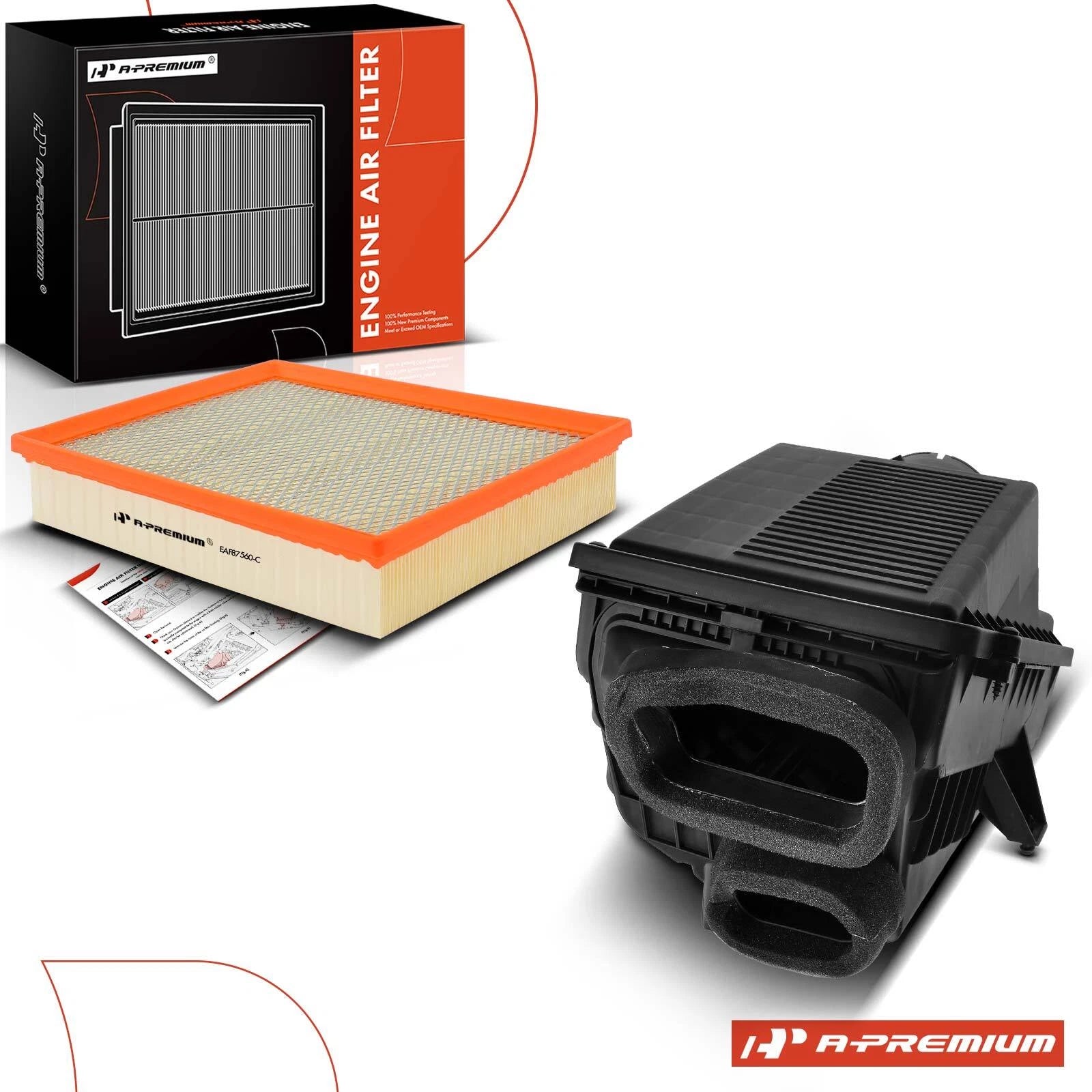 Engine Air Filter Box with Filter for Chevy Silverado 1500 (2014–2019)