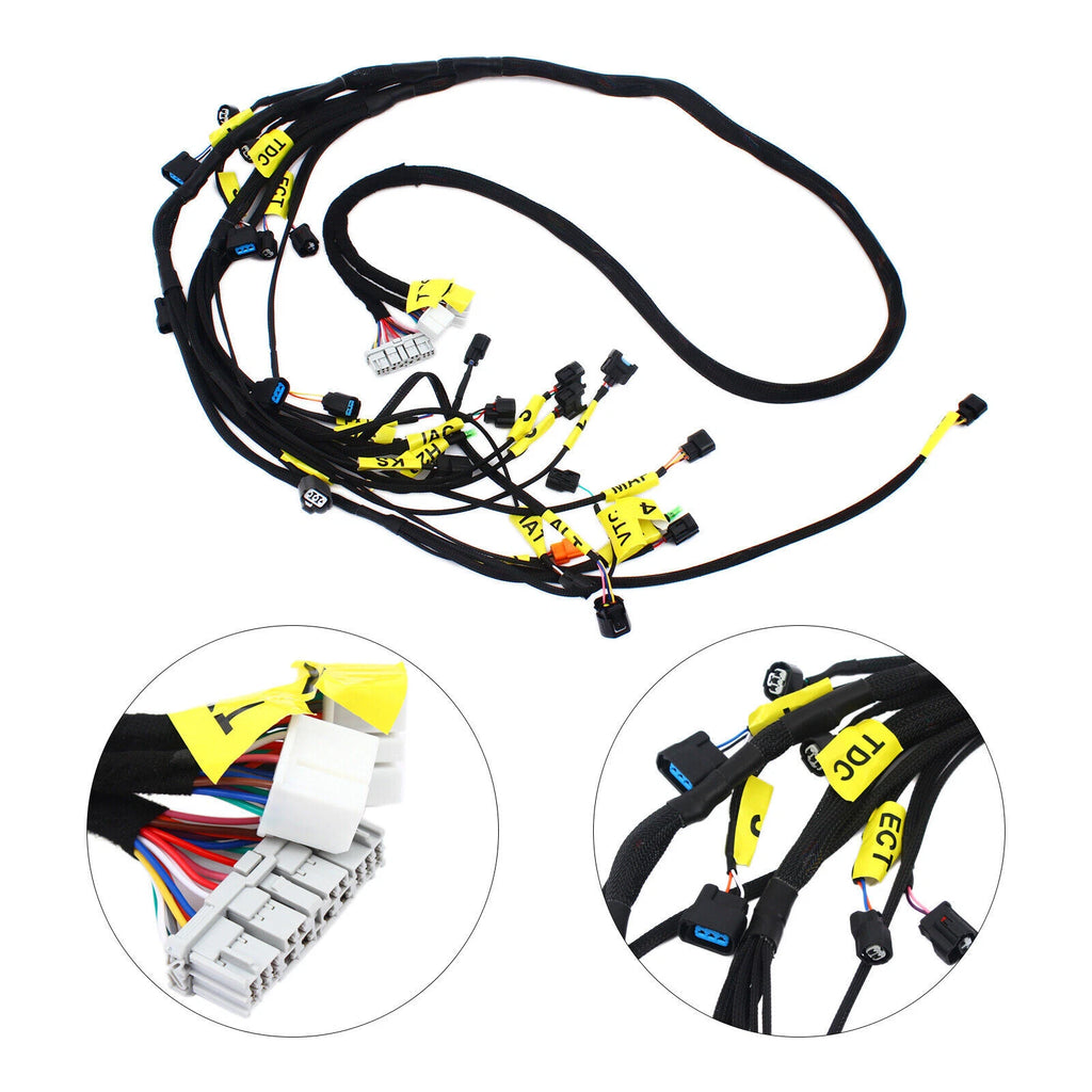 K-Series Tucked Engine Harness for Honda Acura K20 K24 (1990–2001)