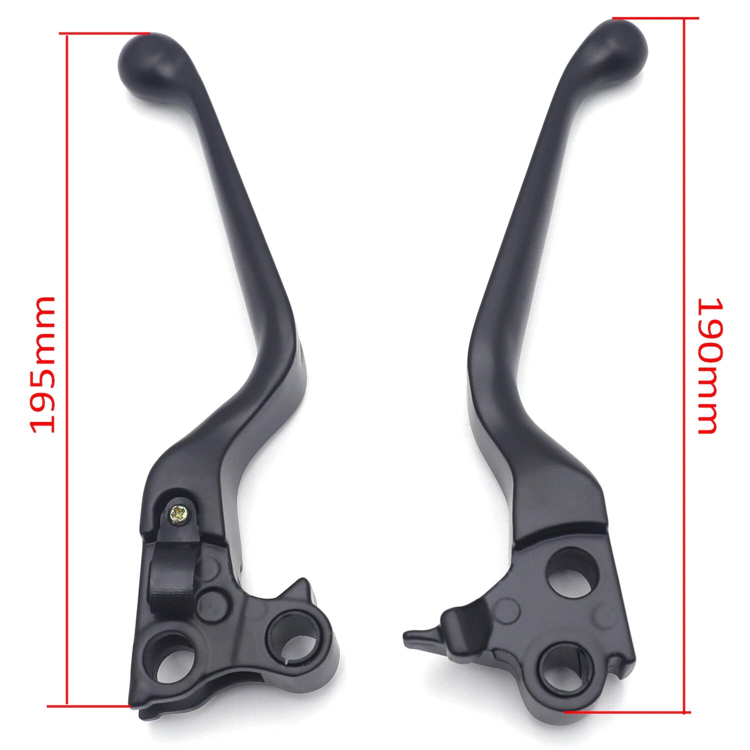 Black Skull Brake Clutch Levers for Harley XL/Dyna/Touring/Sof (1996–2007)
