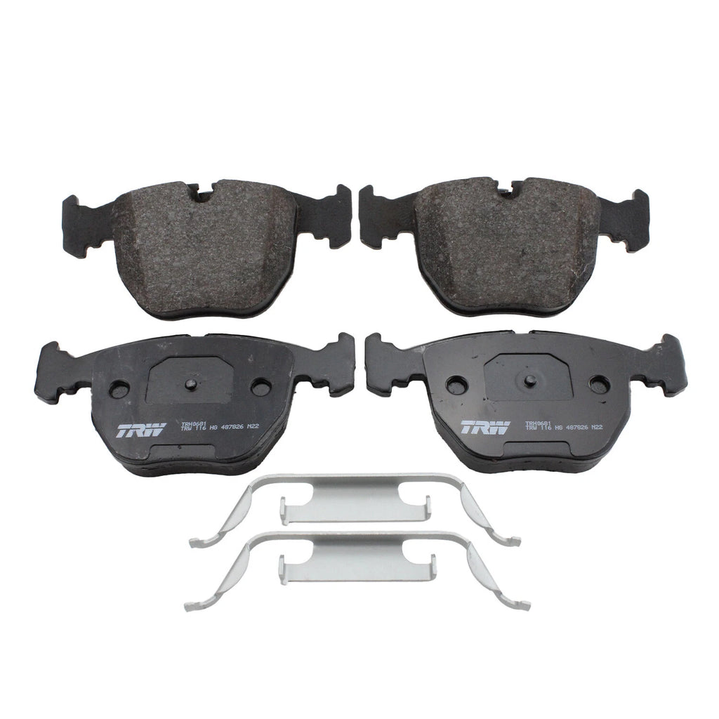 Set of 4 TRW Pro Low-Metallic Brake Pads for BMW E38 E39 E53 (1995–2003)