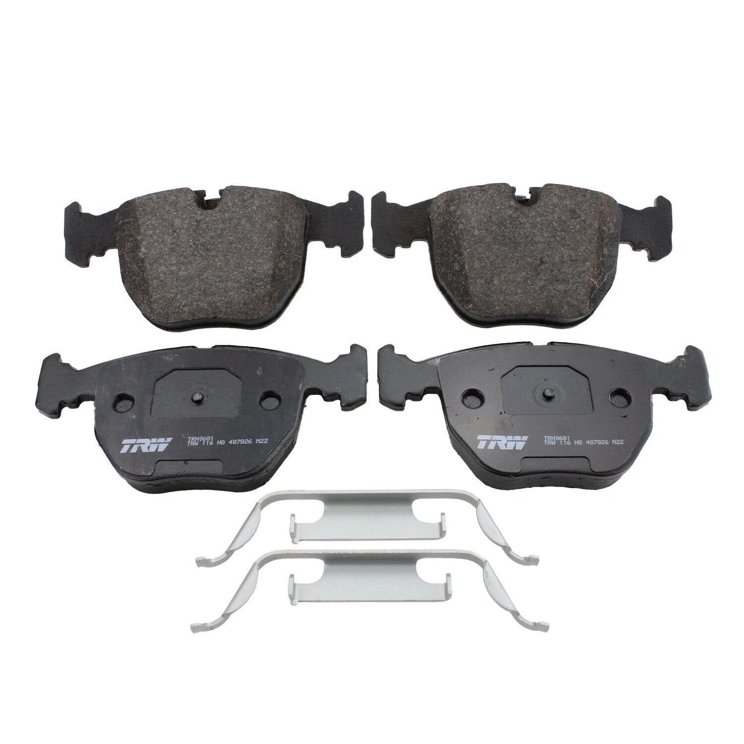 Set of 4 TRW Pro Low-Metallic Brake Pads for BMW E38 E39 E53 (1995–2003)