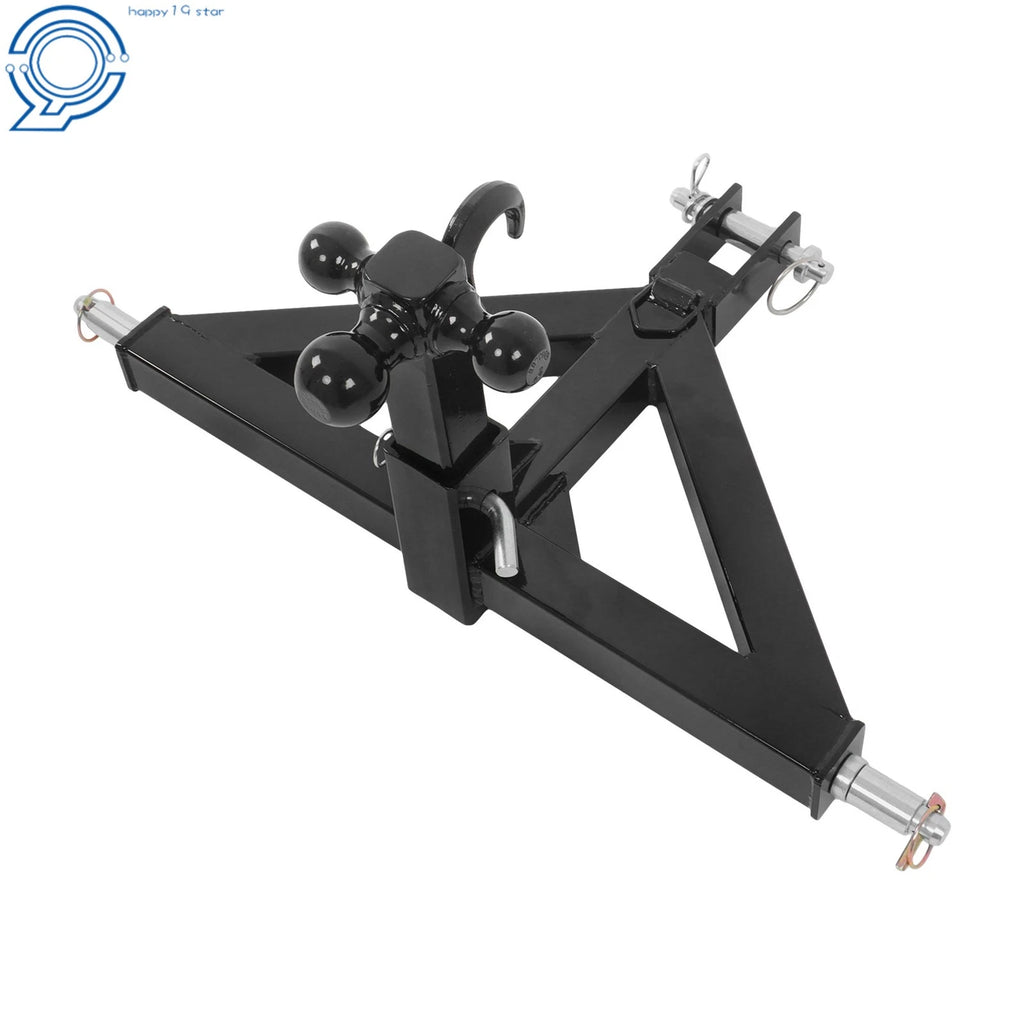 Heavy Duty 3-Point 2" Trailer Hitch Receiver for Category 1 Tractor