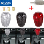 Carbon Fiber Shift Knob with M12x1.25 Adapter for Logitech G27 G29 G920 G2930