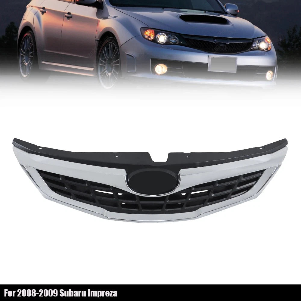 Gloss Black Front Bumper Grille for Subaru Impreza (2008–2009)