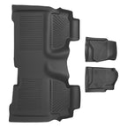 Set of 4 Waterproof Floor Mats for GMC Sierra 2500HD (2015–2019) Black TPE